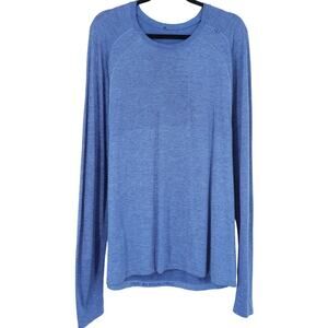 LULULEMON Metal Vent Long Sleeve Shirt Midnight Blue Activewear Men's XL